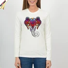 Lady Women Loose Animal Print Long Sleeve Casual Tops Blouse Shirt Tee