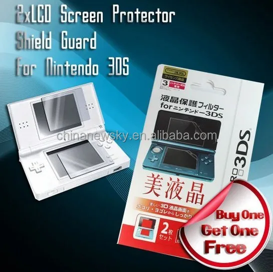 NEW CLEAR LCD SCREEN SHIELD PROTECTOR FOR NINTENDO 3DS