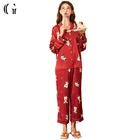 OEM Service High Quality Women Custom Silk Satin Pajamas