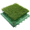Topcourts factory high quality easy installation interlocking artificial grass tile