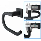 Alise Toilet Paper Holder Roll Holder Wall Mounted, Stainless Steel Matte Black, GK8012-B