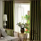 New style elegant personalized green bay window classic luxury hotel curtain blackout