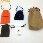 Golf Custom Logo Printed Golf Accessories Cheap Drawstring Velvet Pouch