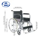 Rehabilitation Therapy Supplies Wheelchair Adult Wheelchair Used Manual Lightweight Folding Aluminum Footplate Steel Wheelchair For Elderly And Disabled Adults