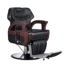 Pengde Black Beauty Hairdressing Shop Reclining Furniture Salon Equipment Barber Chair