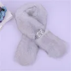 Winter hign quality warm fur scarf for women