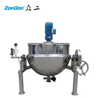 SUS304 Stainless steel electric or steam jacketed cooking kettle with agitator used for jam and sugar