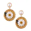 New Arrival Trendy Daisy Sun Flower Earrings for Women Bridal Drop Earrings Handmade Weave Jewelry Accessories