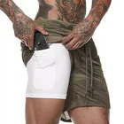 Mens Workout Fitness Shorts Crossfit Sport Running Gym Compression Shorts Men