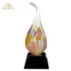 Chinese Wholesale Colored Collage Hand Blown Art Glass with Base