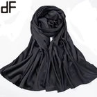 180cm new silk shawl muslim abaya hijab soft gillter malaysia tudung satin scarf women hijab