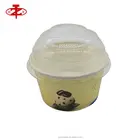 Disposable Paper Ice Cream Cup With Customized Lid For Sale Color