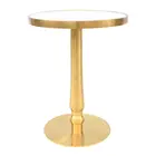 Outdoor Use Special Industrial Design Titanium Gold Stainless Steel Table For Restaurant Use