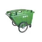 Factery Price Outdoor Plastic 400L 400A - 1 Mobile Garbage Cart With Wheels