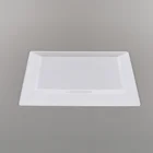 Hot selling rectangular rectangle ps sets restaurants dinnerware platter dinner bread heavy duty plastic plates