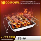 Iron-plated chrome sample style folding outdoor charcoal bbq barbecue grill