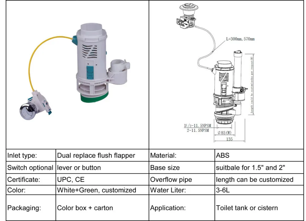 Upc & Wras Plastic Toilet Flush Valve Buy Flush Valve,Plastic Toilet