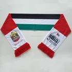 Wholesale Cotton Fabric Sublimation Printed UAE Flag Scarves UAE National Day Scarf