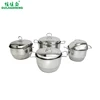 Cheap Stainless Steel 4pcs Cookware Sets of Kitchen Soup Sauce Cooking Pots with Steamer