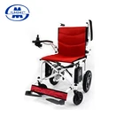 Rehabilitation Therapy Supplies Automatic Wheelchair Automatic Wheelchair Lightweight Electric Automatic Folding Aluminum Power Self-locking Brake Wheelchair For Elderly And Disabled People