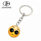 high quality 3d printing logo metal key chain, aluminium keychain with emotion