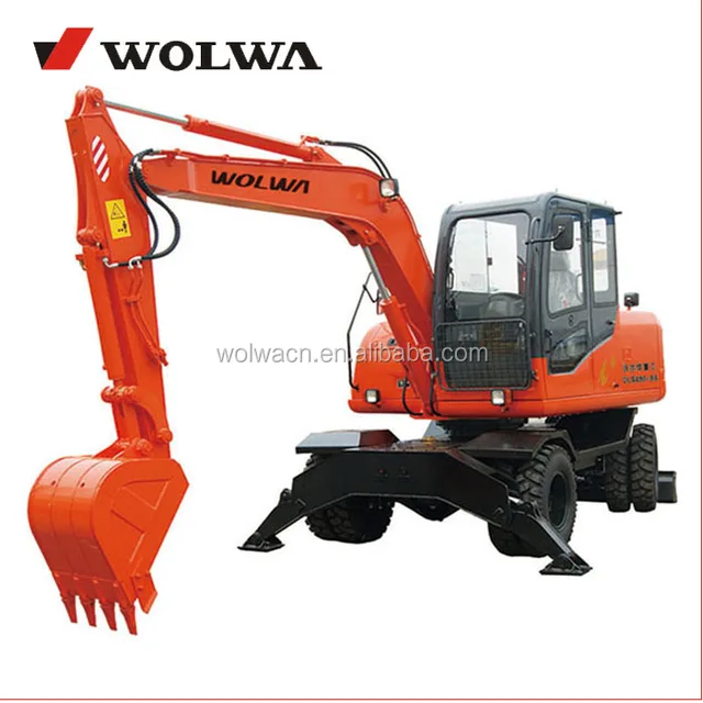 New Machine 8 Ton Small Wheel Hydraulic Excavator With 0.4 Bucket Capacity for Construction and Agriculture