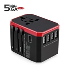 Fashion innovative corporate gifts travel adapter with four usb type-c universal smart USB charger