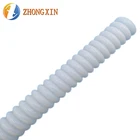 White Transparent Flexible Lighting Manufacturing water pvc ptfe Tef lon Corrugated Tube Pipe