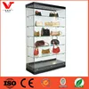 Luxury store fashion handbags special glass display cabinet / showcase with lighting