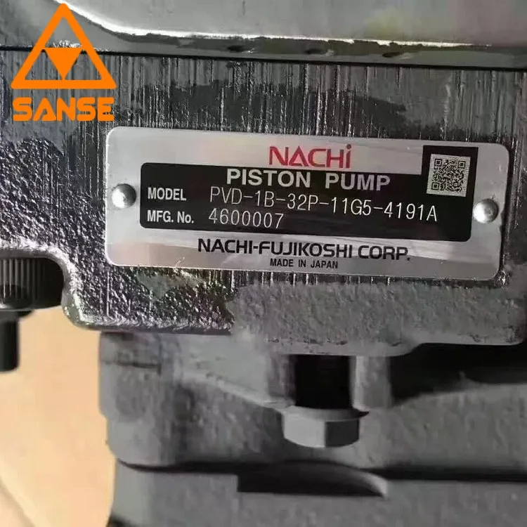 genuine nachi hydraulic piston pump pvd-1b-32p for excavator