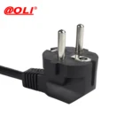 German 250V VDE 3 pins electrical power cord plug