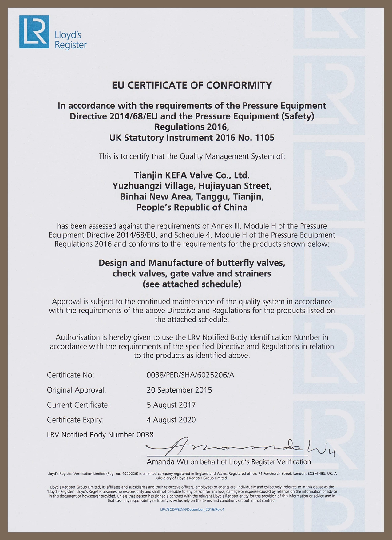 certificates                          