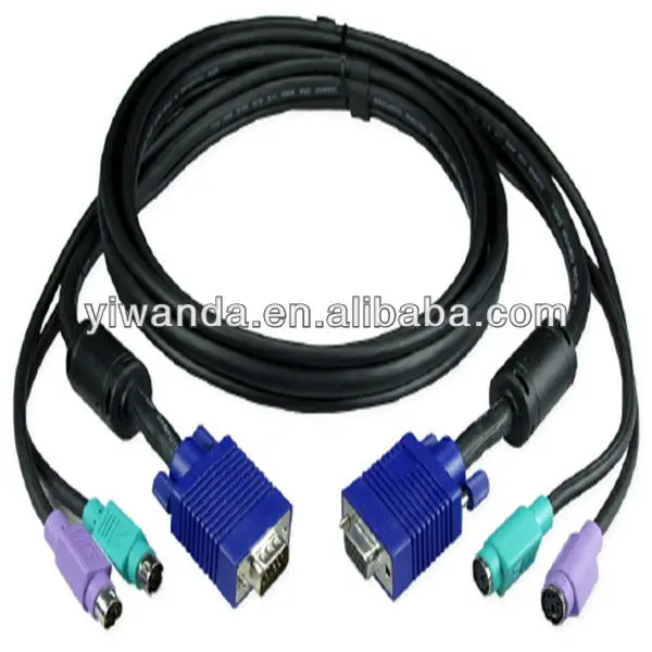 vga to 3rca cable vga to red white yellow cable - ANKUX.COM