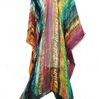 Indonesia Latest Design Women Maxi Dress silk Kaftan