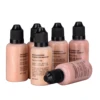 Full Coverage Dermacol Private Label Airbrush Foundation Makeup Liquid Kit with Blusher Eyeliner Eye Shadow Lipstick