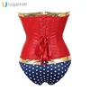 America Style Sexy Dress Faux Leather Wet Look Club Wear Party Pvc Pu Leather Corset Leather Bodysuits for Woman