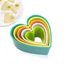 5-Piece Plastic Cookie Cutter PP Colored Cookie Cutter Set