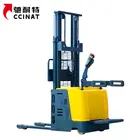 (HES1025)Mini 1 ton electric powered industrial used electric pallet stacker