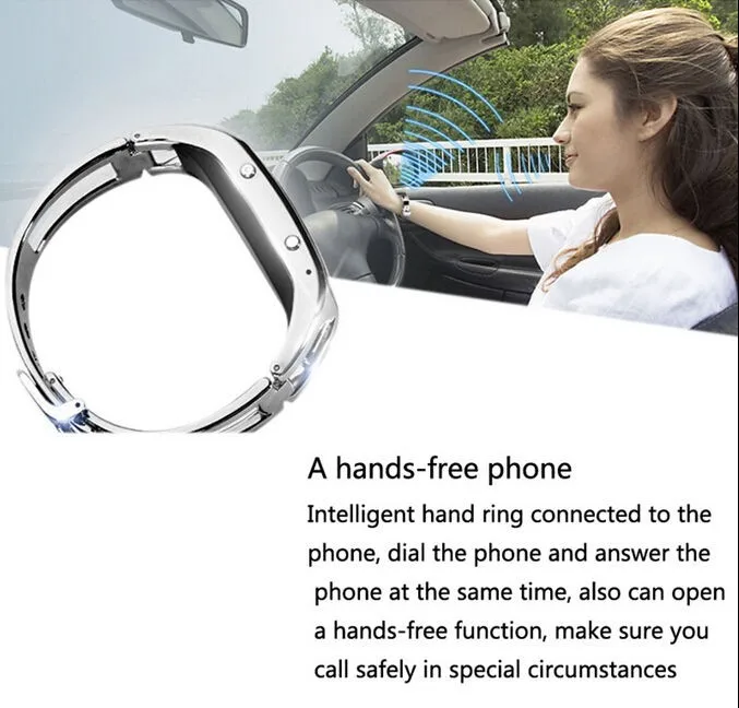 WINAIT Wireless Wireless BT bracelet watch with caller name and phone number, metal Wireless BT bracelet WT-BW10 - ANKUX.COM