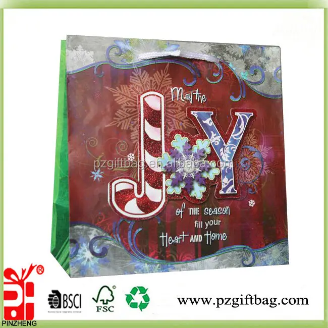 luxury paper shopping bags,paper bag for christmas