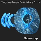 Plastic shower cap/ Disposable head cover/ Bathing waterproof hat