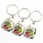 China Maker Handmade Bulk Cheap Custom Shape Fancy Metal Cool Logo Euro Coin Printing Key Holder