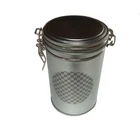Wholesale Airtight Hinged Food Tin Metal Box Coffee Tea Tin Can With Double Lid