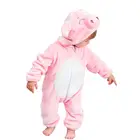 Unisex long sleeve kids clothes for children jumpsuits baby clothing knitted in pink color