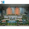 LED light miniature hotels business architecture model