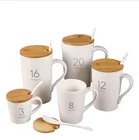 Custom logo ceramic cup coffee cup ceramic mug for sublimation tumbler cups wholesale