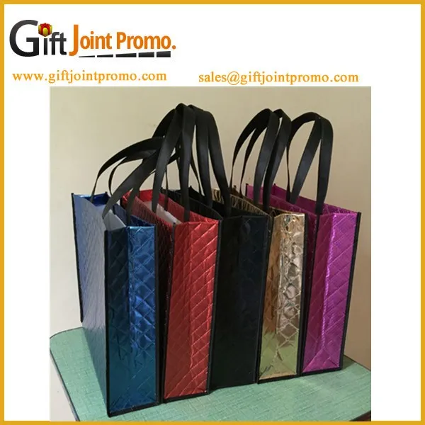 logo laminated tote recyclable pp non woven shopping bag
