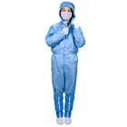Available ESD Coverall Suit Uniform Industrial Work Suits For Lint-free Industry Workshop Cleanroom