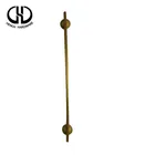 Many years factory antique brass lever door u shape kitchen zinc cabinet handle