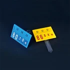 Black and blue fruits and vegetables price board for supermarket display